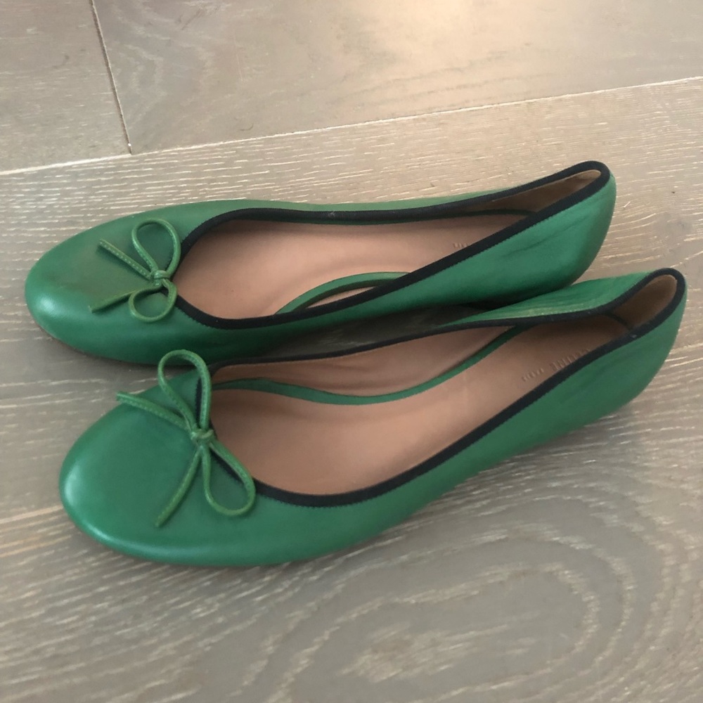 Celine round toe ballet flats with bow SZ 38.5